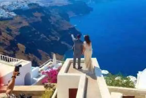 Photos: Actress Monalisa & Husband Enjoying Their Honeymoon in Greece